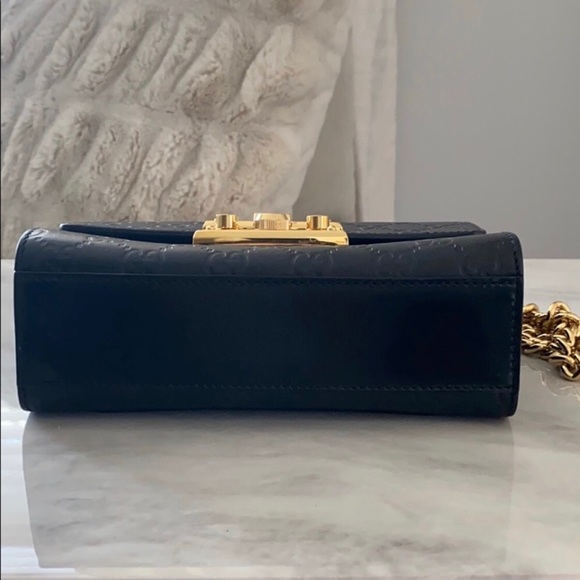 Gucci Padlock Small Signature Shoulder Bag (Black) - Picture 7 of 11